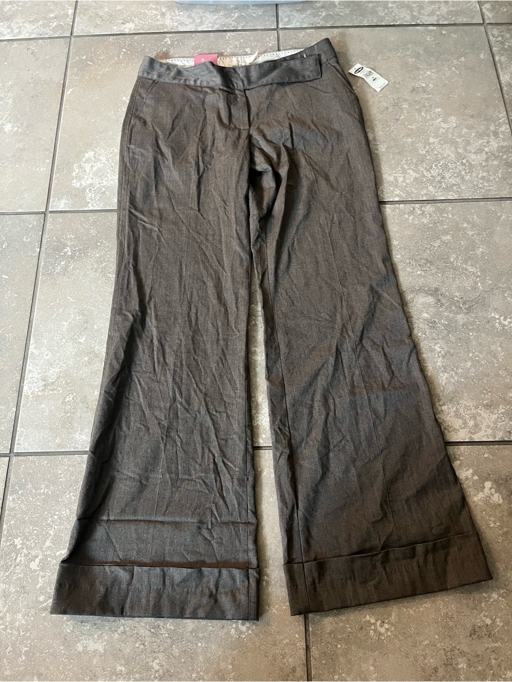 Old Navy Wide-Leg Women's Dress Pants in Dark Gray Size 8